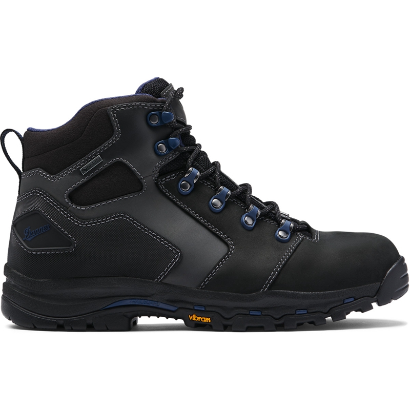 Black Men's Danner Vicious Work Boots | OGZKRDI-64