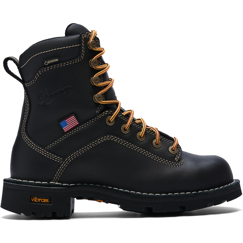 Black Women's Danner Quarry USA Work Boots | QOYACUJ-70