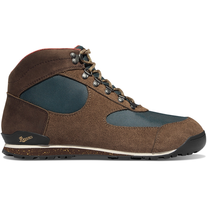 Brown / Blue Women's Danner Jag Dry Weather Hunting Boots | YNIGBXK-03