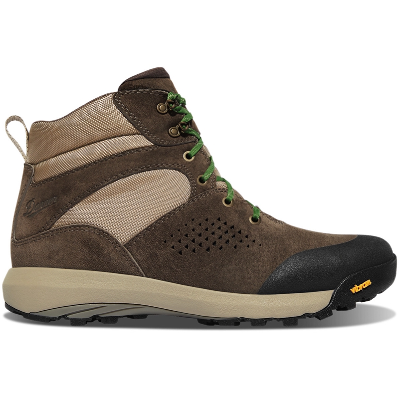 Brown / Green Women's Danner Inquire Mid Hiking Boots | LCSZQDW-15