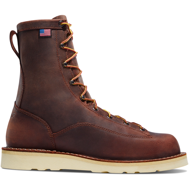 Brown Men's Danner Bull Run Work Boots | VJZBODP-31