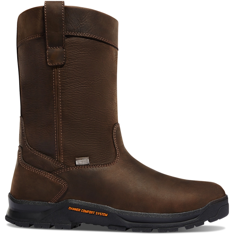 Brown Men's Danner Crafter Wellington Work Boots | QABLEUV-12