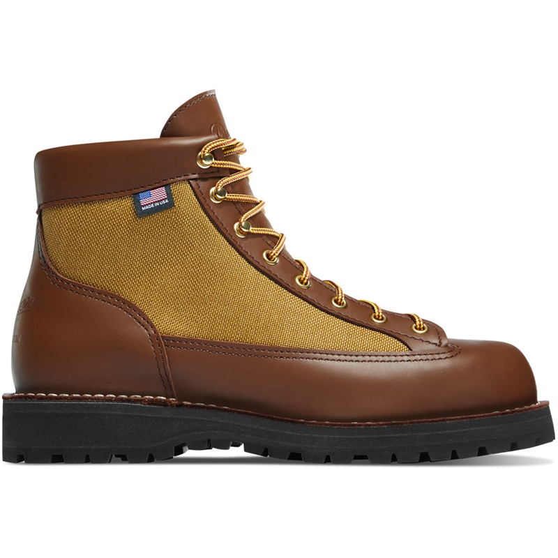 Brown Men's Danner Danner Light Hiking Boots | IQFUJEL-49