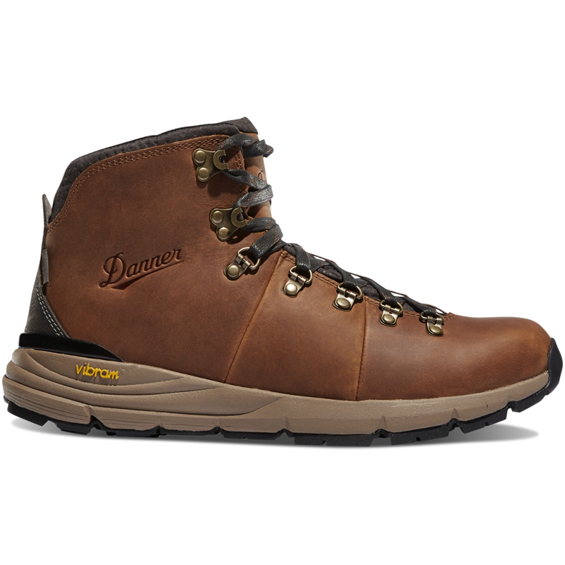 Brown Men's Danner Mountain 600 Hiking Boots | QYAXLPU-31