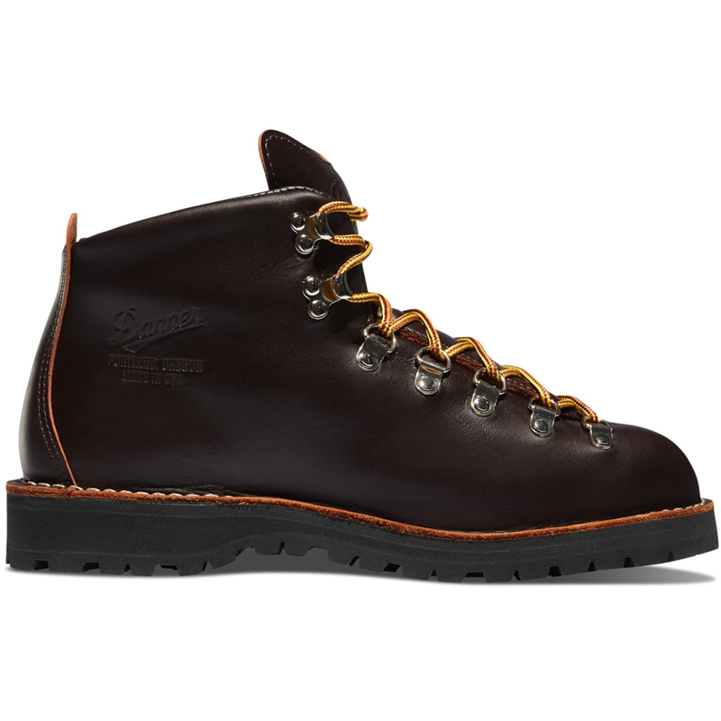 Brown Men's Danner Mountain Light Hiking Boots | TXIKNSA-87