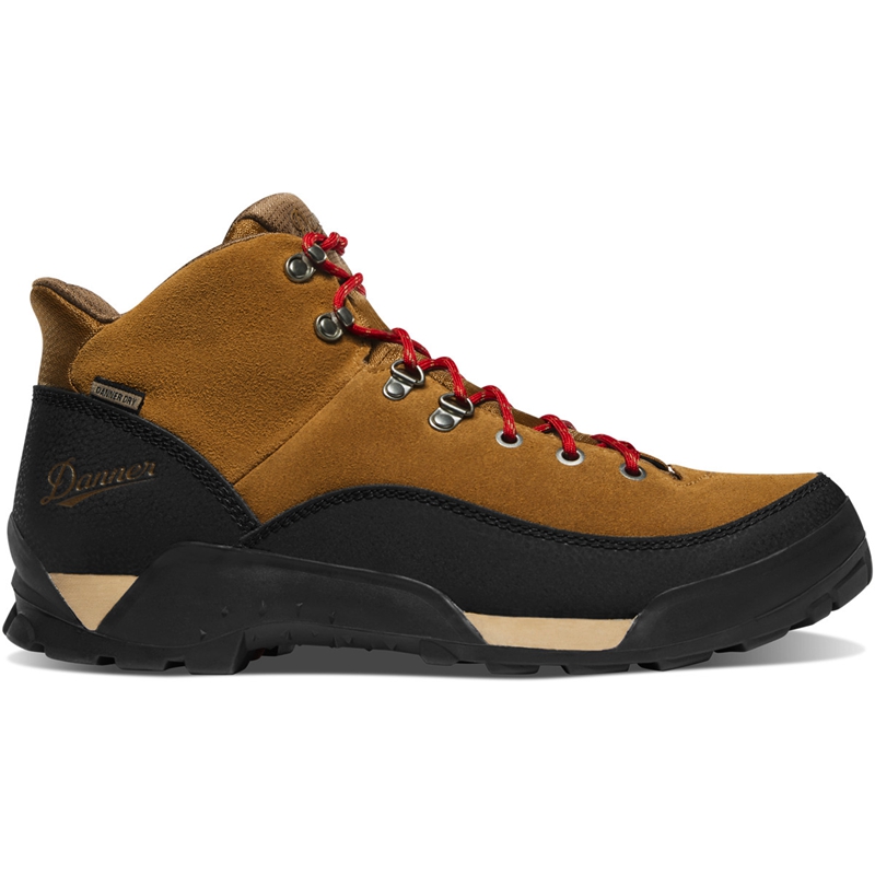 Brown / Red Men's Danner Panorama Hiking Boots | BXDOJNG-27