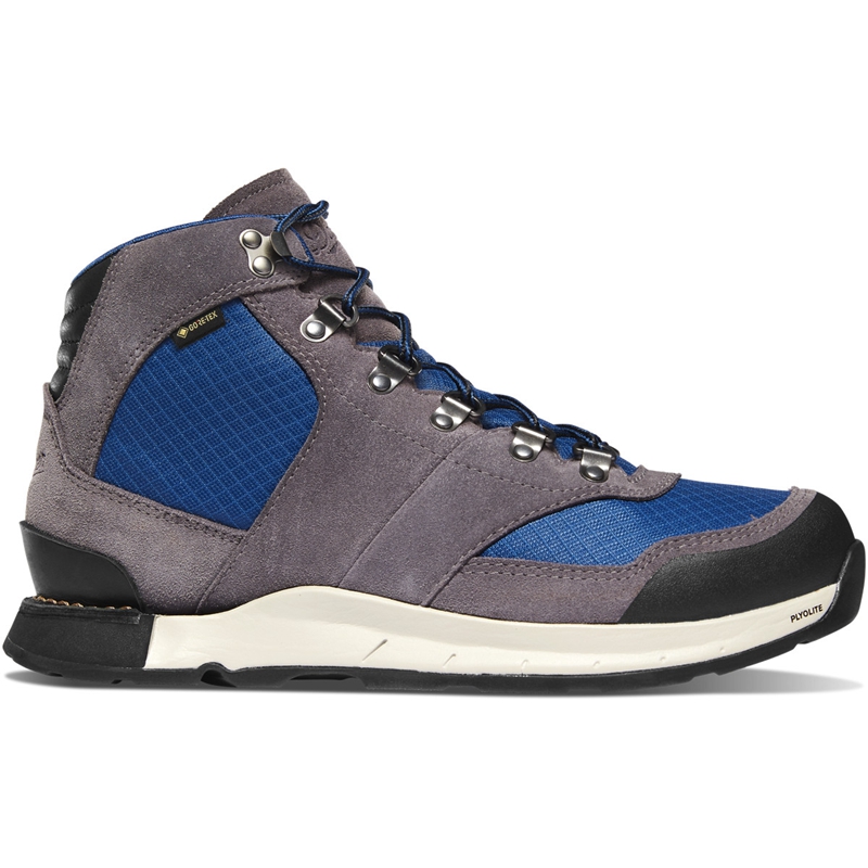 Grey / Blue Men's Danner Free Spirit Hiking Boots | AUOBNVR-36