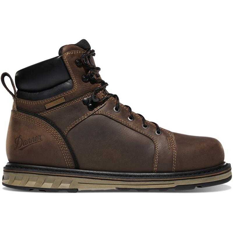 Grey Men's Danner Steel Yard Work Boots | GJEATWU-51