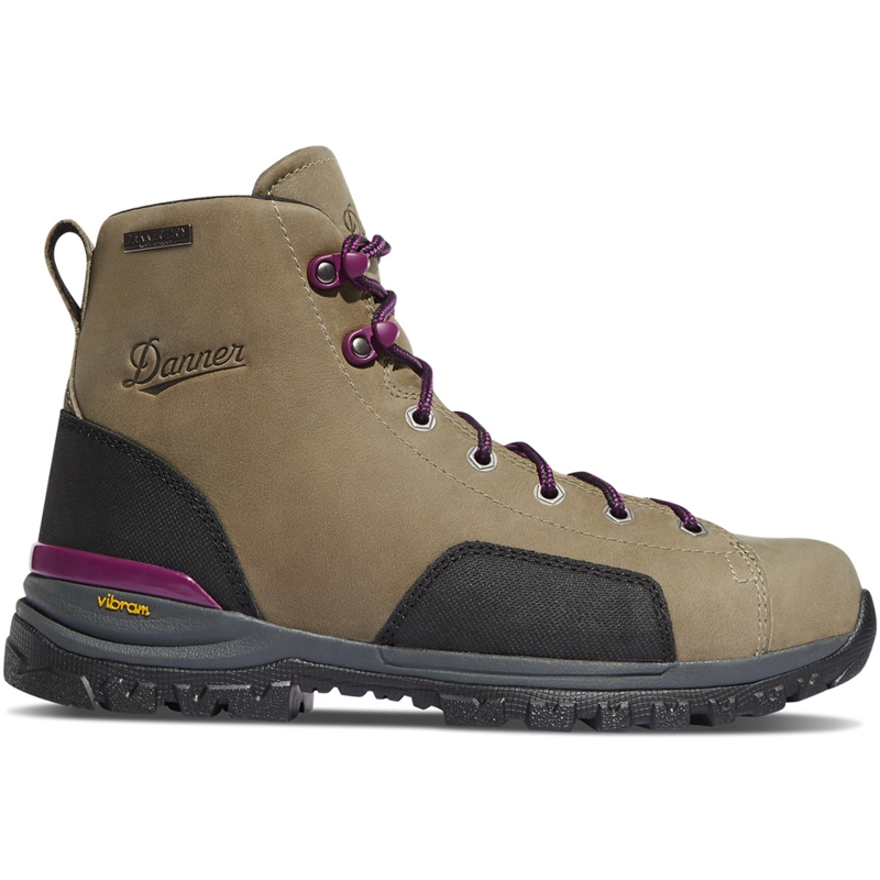 Grey Women's Danner Stronghold Work Boots | ZICEASM-85