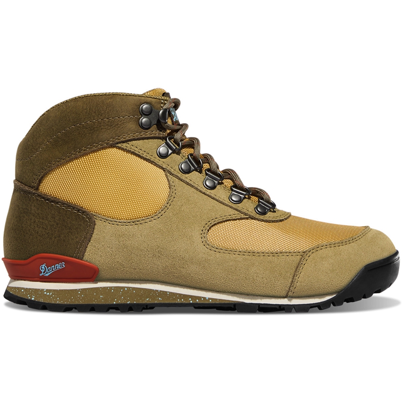 Khaki Men's Danner Jag Dry Weather Work Boots | CZMEHLQ-35