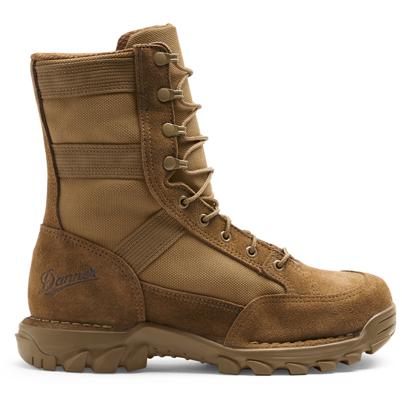 Khaki Men's Danner Rivot TFX Military Boots | EZMSRHT-36