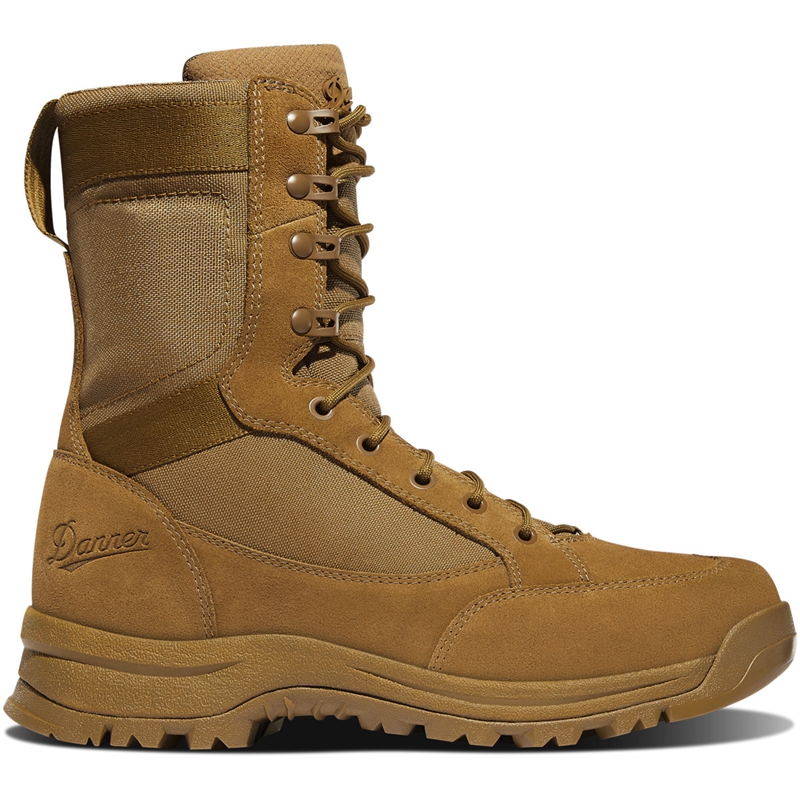 Khaki Men's Danner Tanicus Side-Zip Military Boots | GCEHLJP-86