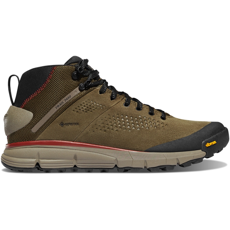 Olive Men's Danner Trail 2650 GTX Mid Hiking Boots | EHBYTRZ-70