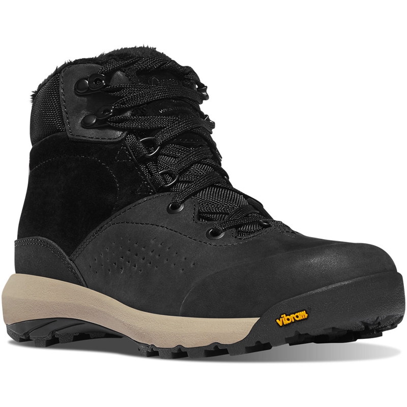 Black / Grey Women's Danner Inquire Mid Insulated Combat Boots | BTQKPMI-95