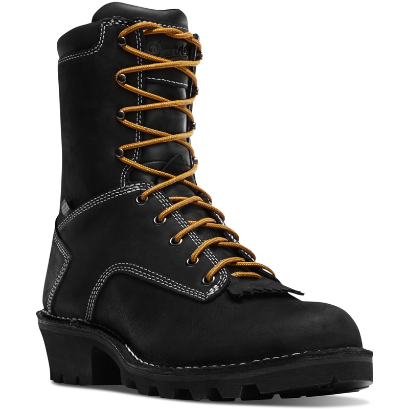 Black Men's Danner Danner Logger Work Boots | MGUJXVP-98