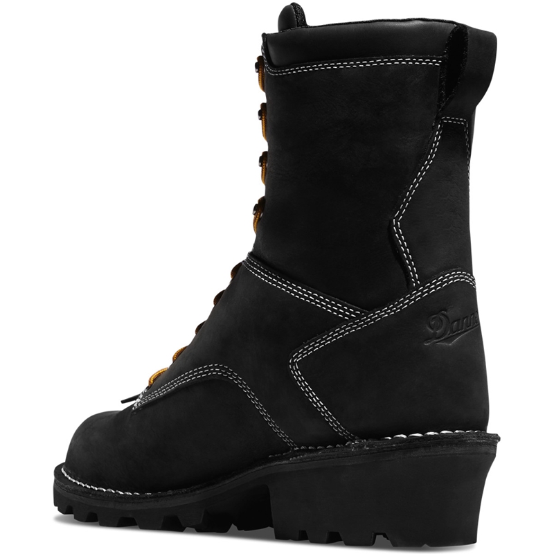 Black Men's Danner Danner Logger Work Boots | MGUJXVP-98