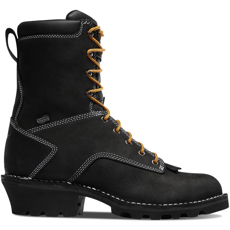 Black Men\'s Danner Danner Logger Work Boots | MGUJXVP-98