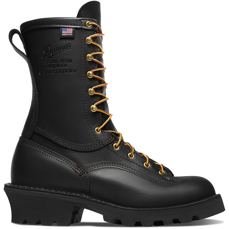 Black Men\'s Danner Flashpoint II Work Boots | RHBJQVM-10