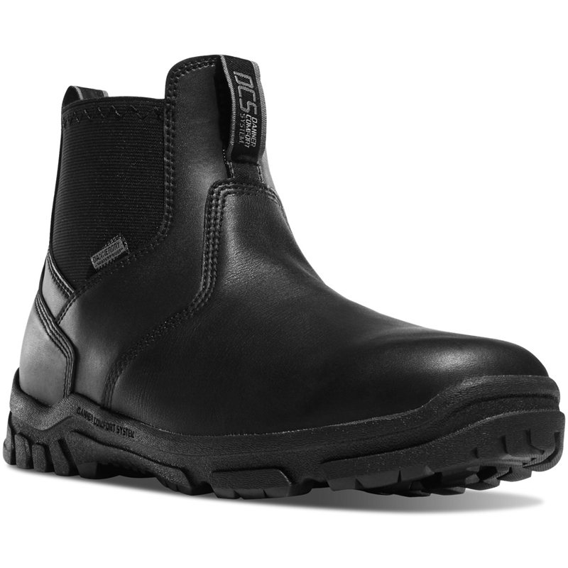 Black Men's Danner Lookout Station Office Tactical Boots | NVBSACW-65