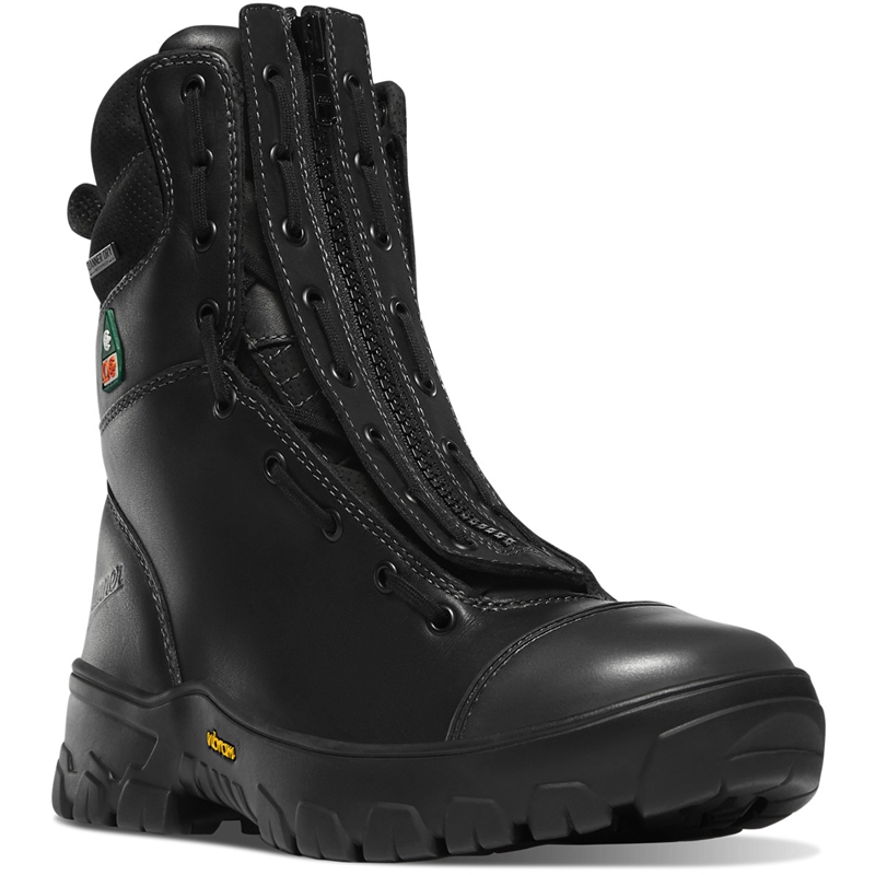 Black Men's Danner Modern Firefighter Work Boots | HBOLRKN-25