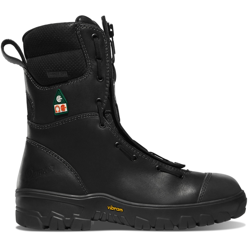 Black Men\'s Danner Modern Firefighter Work Boots | HBOLRKN-25