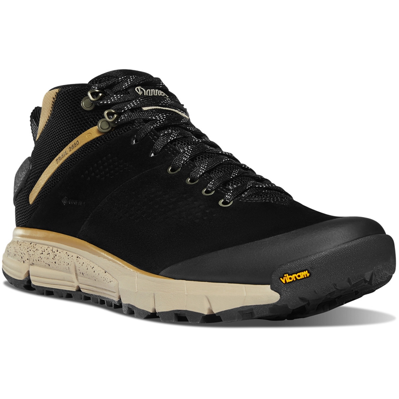 Black Men's Danner Trail 2650 Mid GTX Hiking Boots | QZJYWPG-23