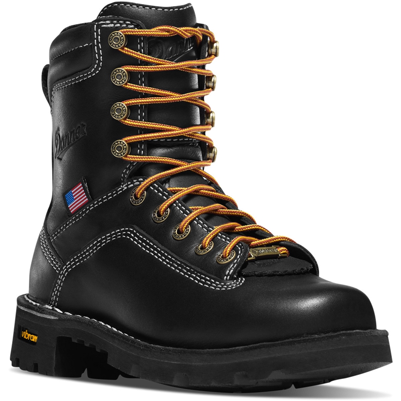 Black Women's Danner Quarry USA Work Boots | QOYACUJ-70