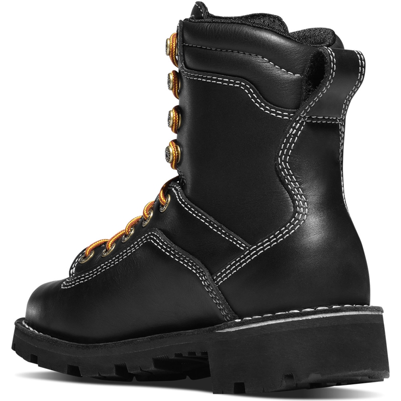 Black Women's Danner Quarry USA Work Boots | QOYACUJ-70