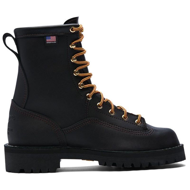 Black Women\'s Danner Rain Forest Work Boots | MWNQRIL-46