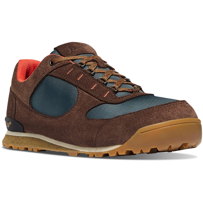 Blue / Brown Women's Danner Jag Low Hunting Boots | AFNRGUH-31