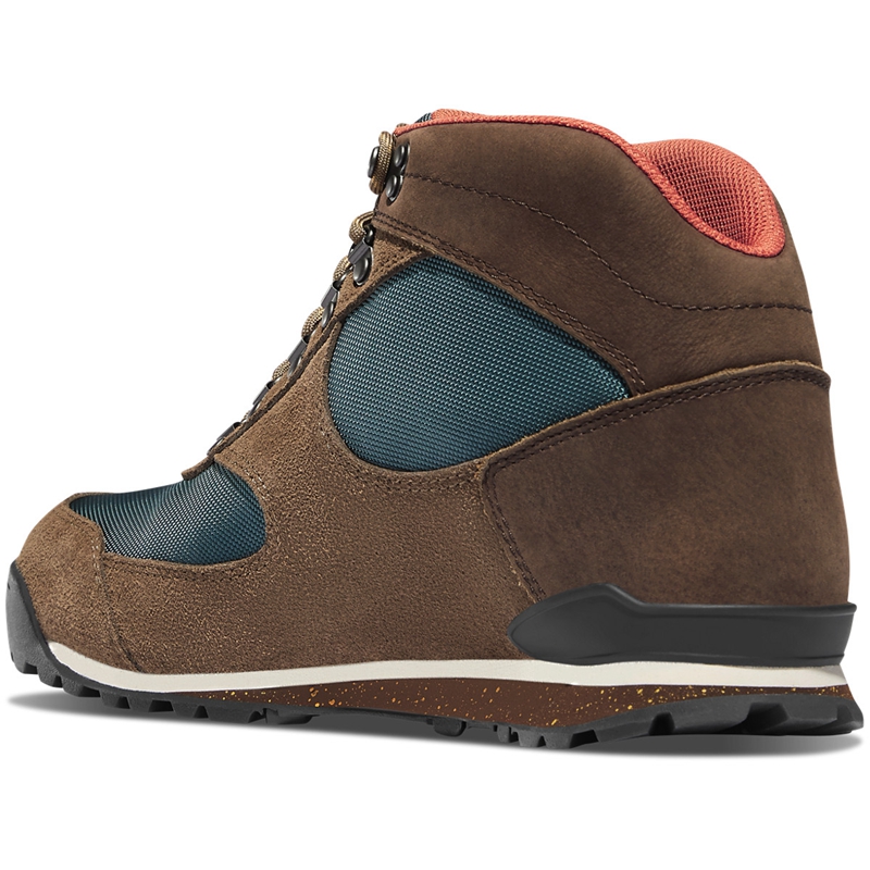 Brown / Blue Men's Danner Jag Dry Weather Work Boots | EQIOHUN-92