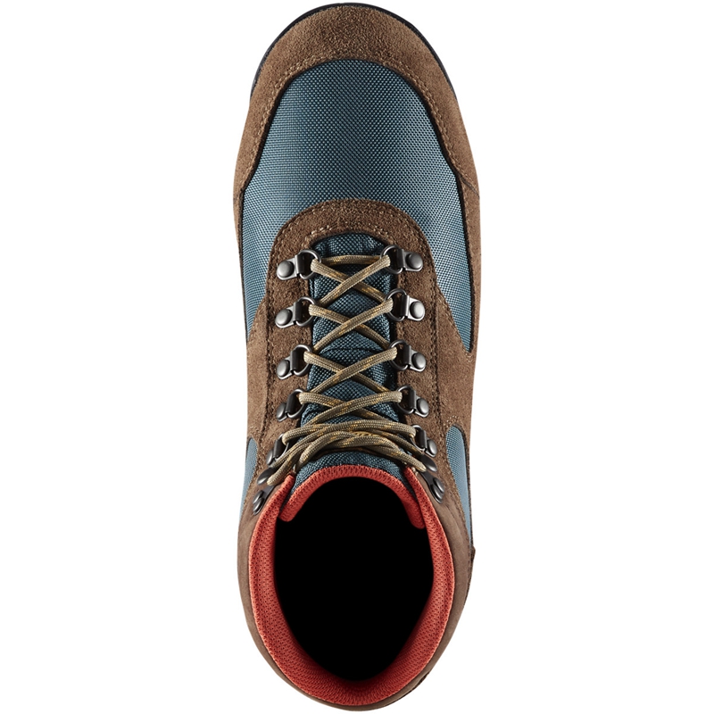 Brown / Blue Men's Danner Jag Dry Weather Work Boots | EQIOHUN-92