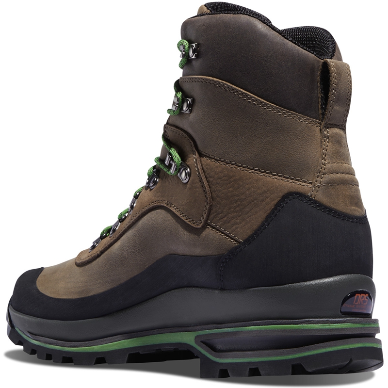 Brown / Green Men's Danner Crag Rat USA Hiking Boots | VWFOUKN-87