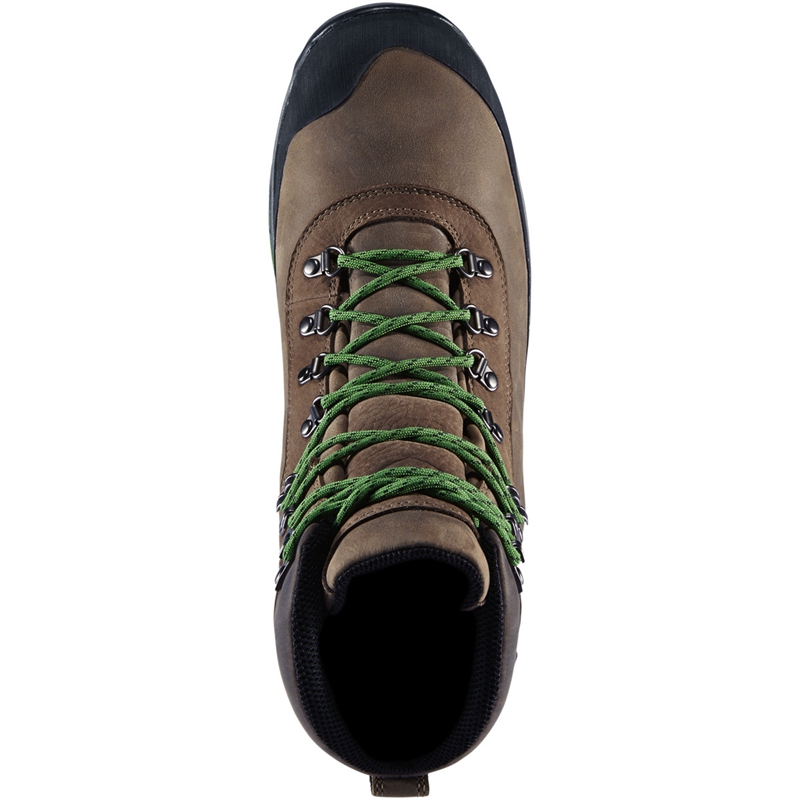 Brown / Green Men's Danner Crag Rat USA Hiking Boots | VWFOUKN-87