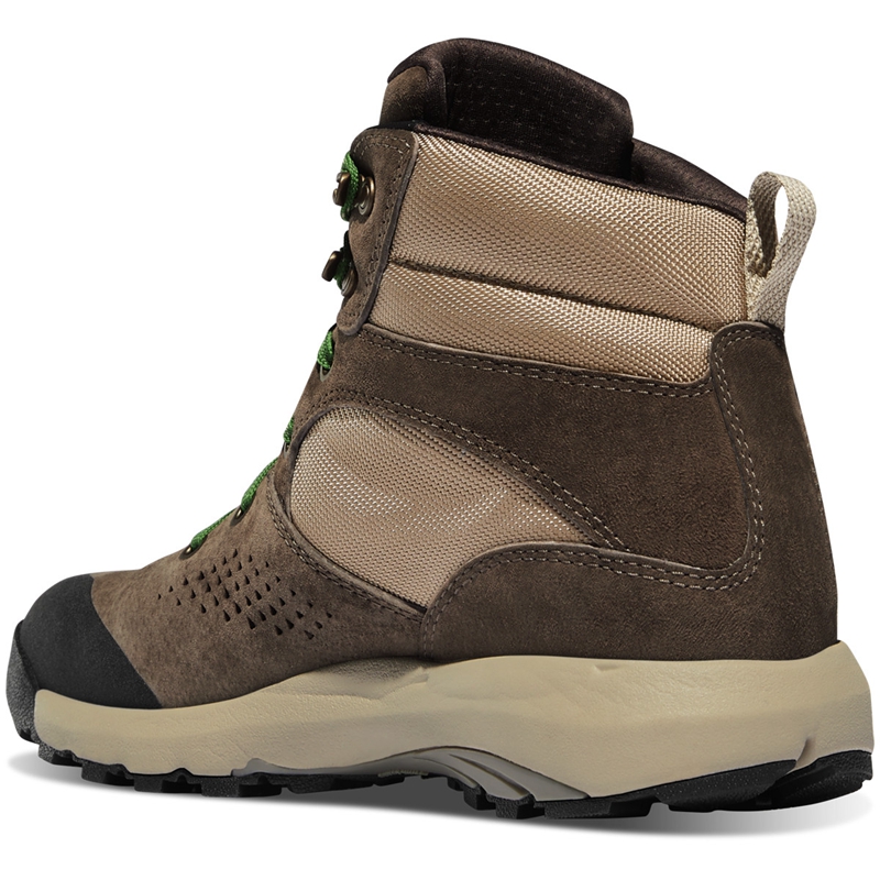 Brown / Green Women's Danner Inquire Mid Combat Boots | IMHLNGE-69