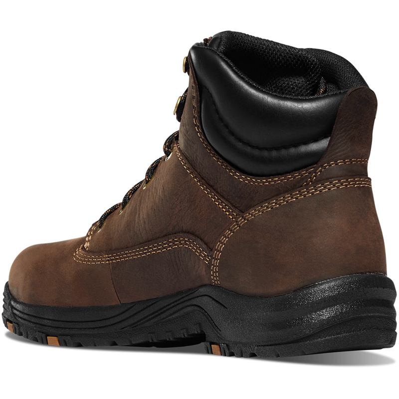 Brown Grey Women's Danner Caliper Work Boots | PIBDMFY-18