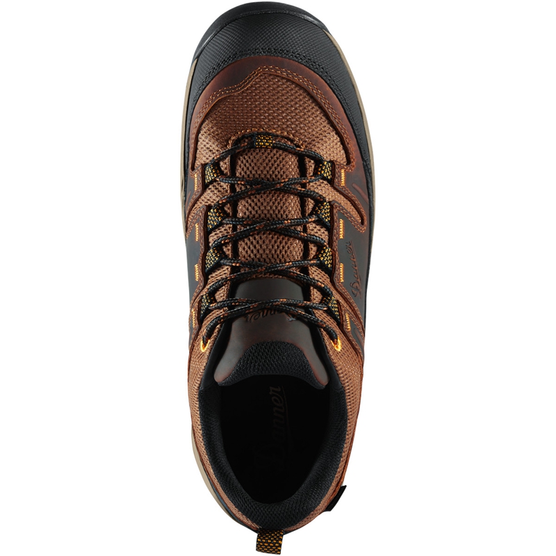 Brown Men's Danner Black Belt Work Boots | HRJMGPT-61