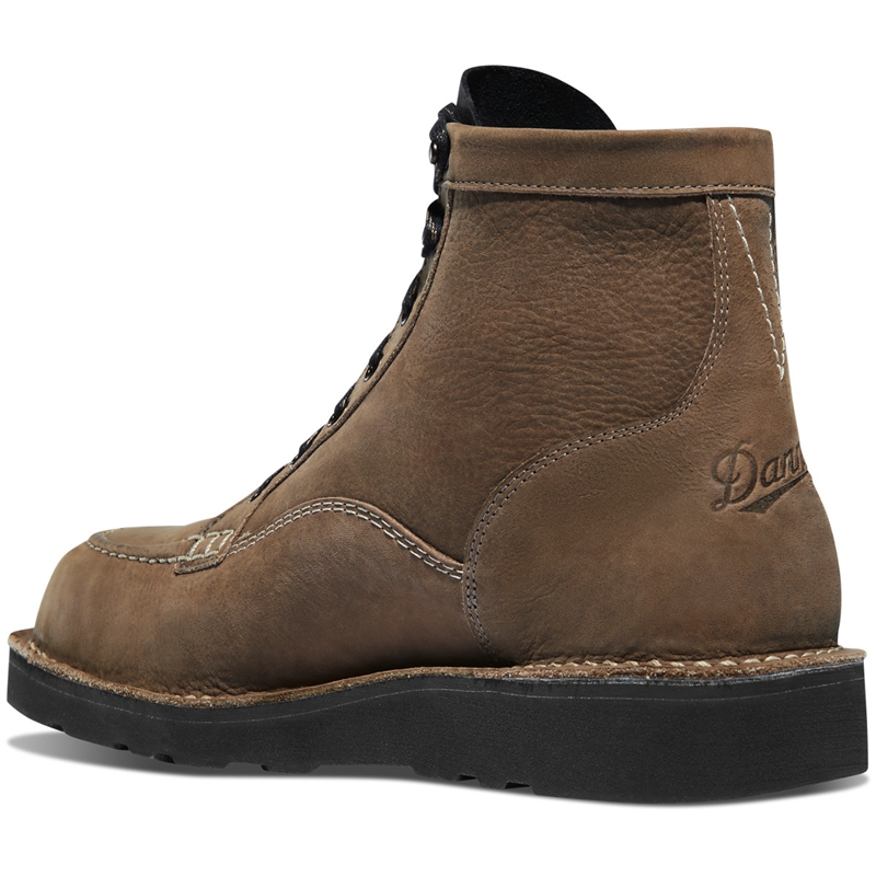 Brown Men's Danner Bull Run Lux Hiking Boots | JSLUMNO-96