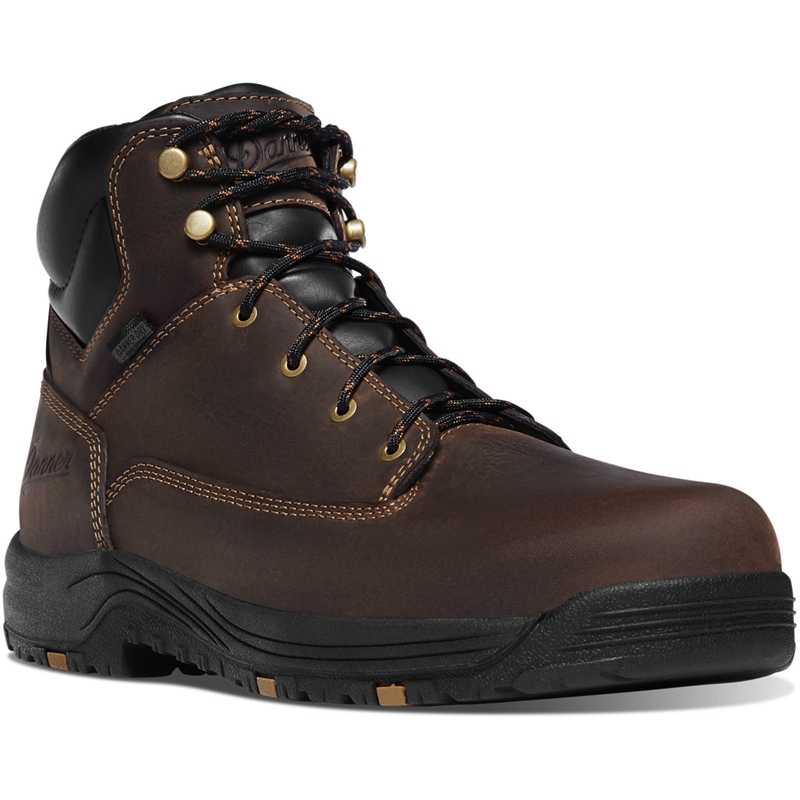 Brown Men's Danner Caliper Work Boots | PEXLDMY-95