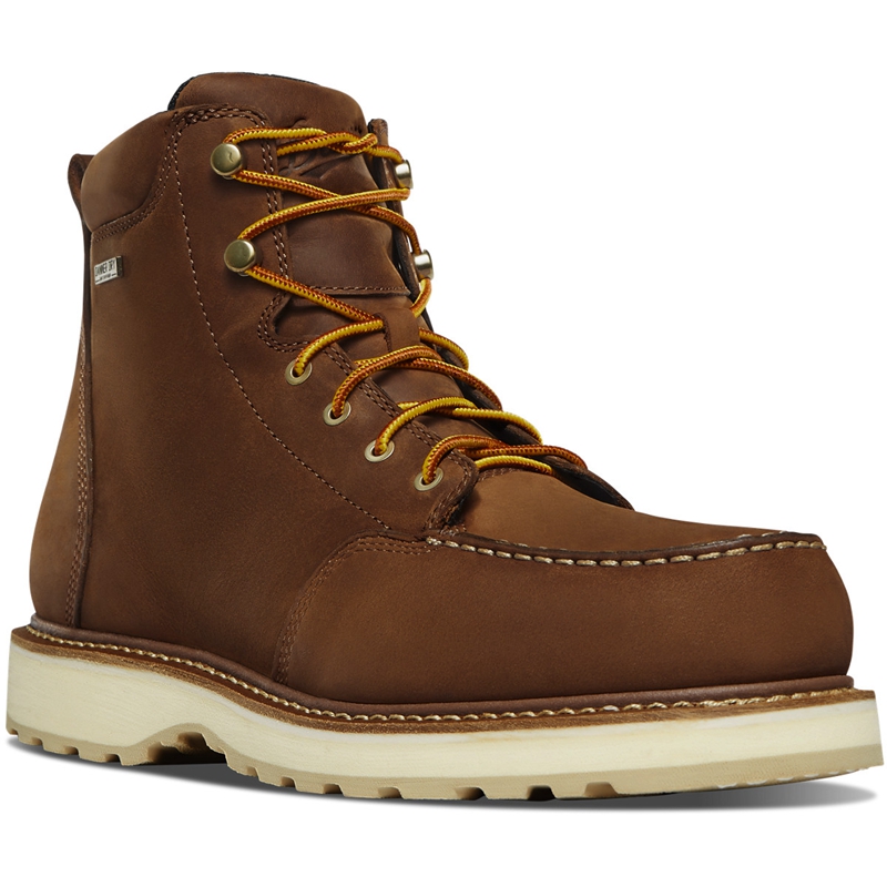 Brown Men's Danner Cedar River Work Boots | LIUFRPG-26