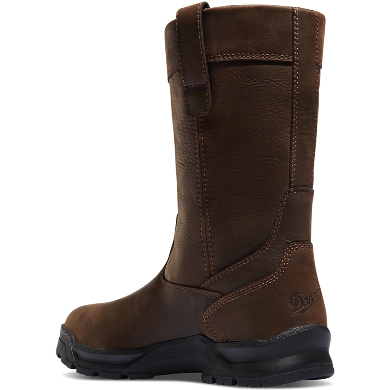 Brown Men's Danner Crafter Wellington Work Boots | QABLEUV-12