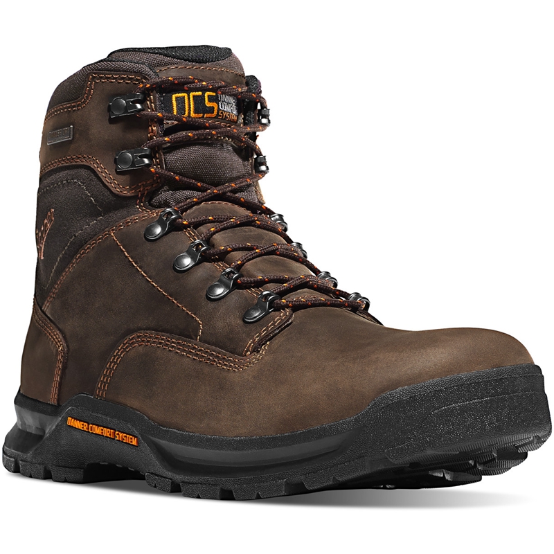 Brown Men's Danner Crafter Work Boots | LGOUKSV-07