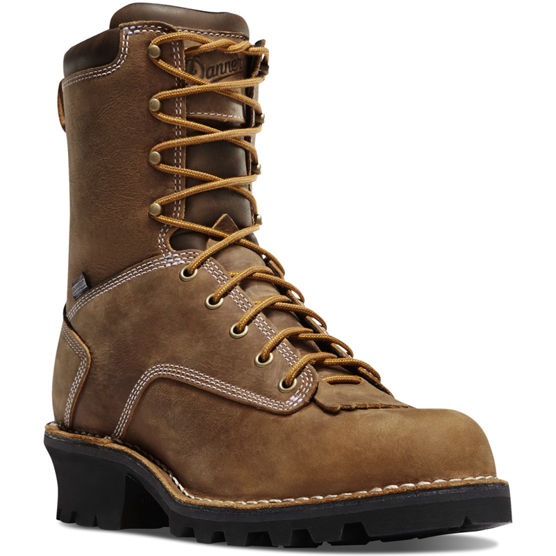 Brown Men's Danner Danner Logger Work Boots | WAXGHZE-16