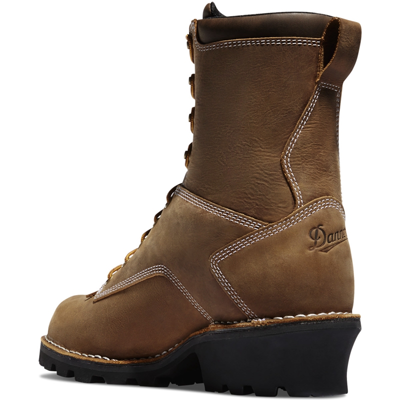 Brown Men's Danner Danner Logger Work Boots | WAXGHZE-16