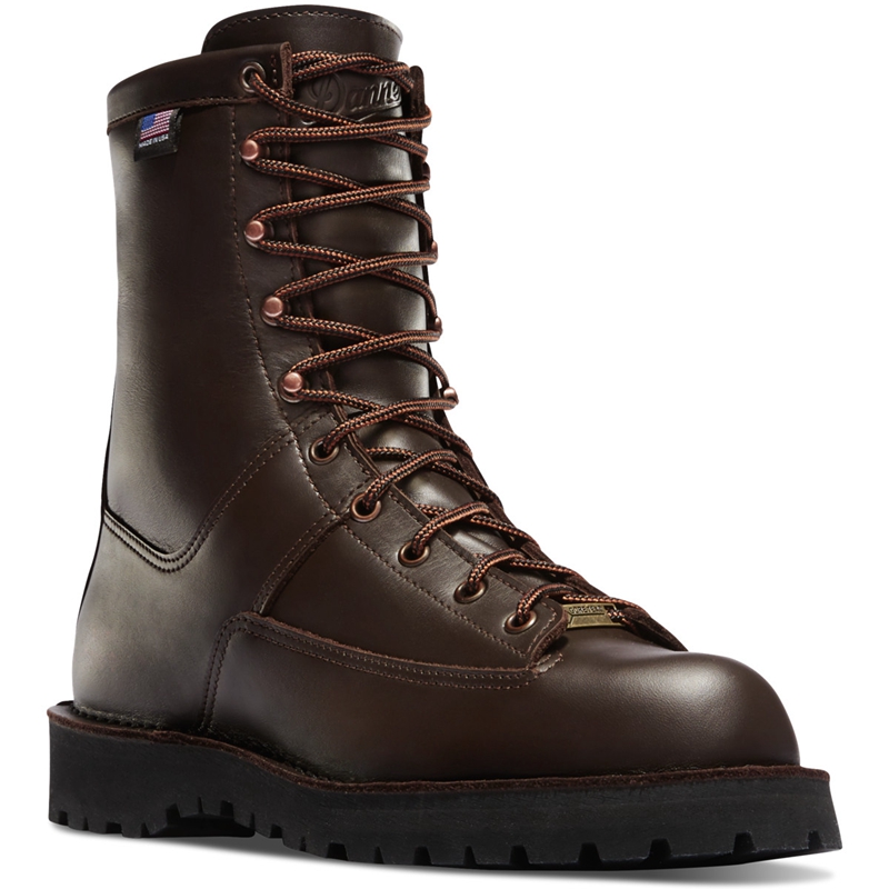 Brown Men's Danner Hood Winter Light Hunting Boots | IKGHAZN-62