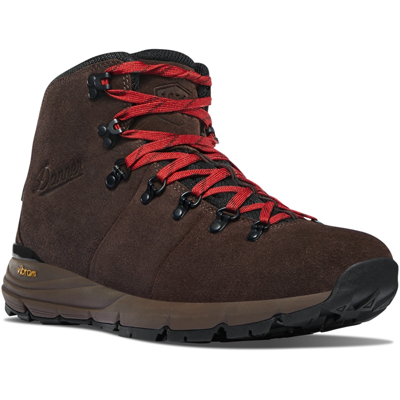 Brown Men's Danner Mountain 600 Work Boots | PVUXYFJ-61