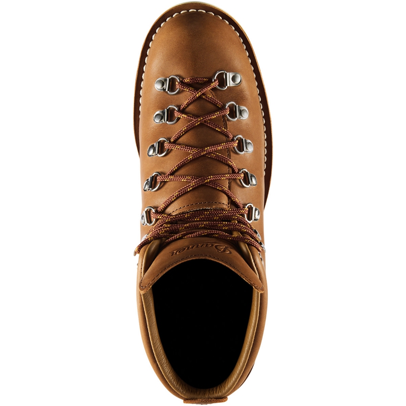 Brown Men's Danner Mountain Light Hiking Boots | EBDJANT-86