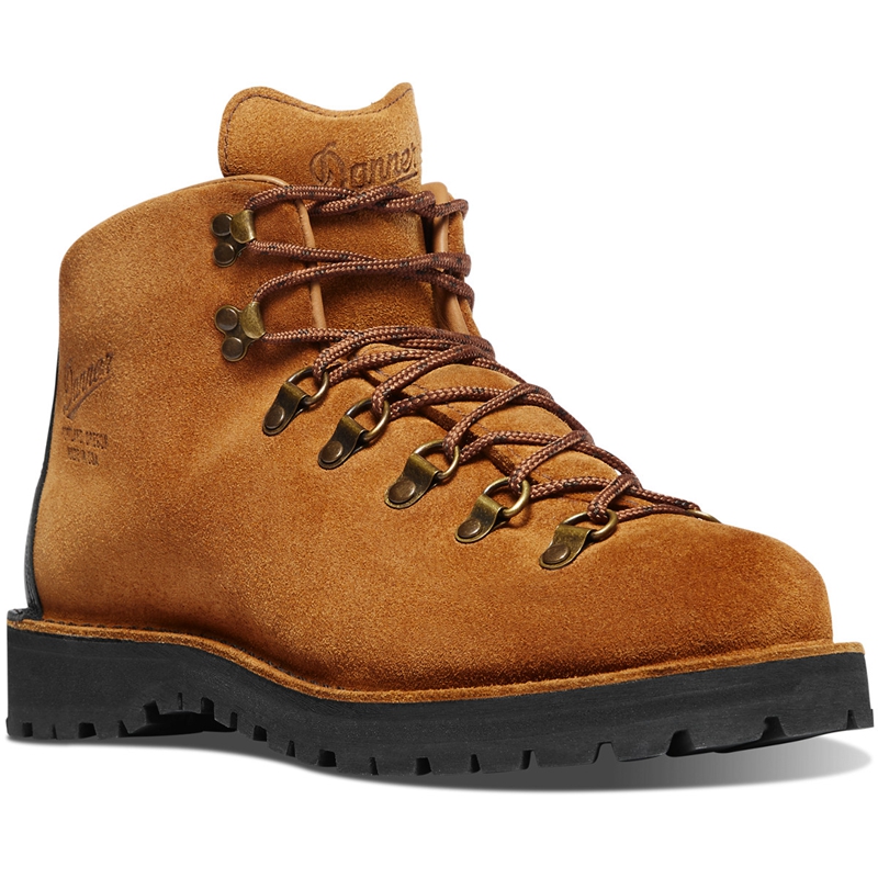 Brown Men's Danner Mountain Light Hiking Boots | TDVSRXC-13