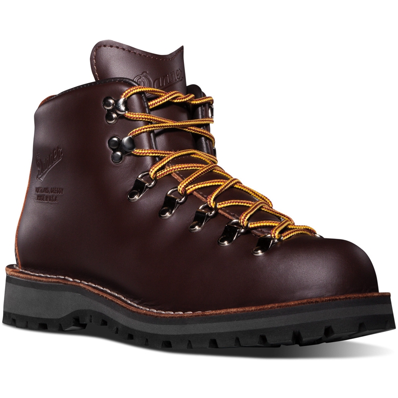 Brown Men's Danner Mountain Light Hiking Boots | TXIKNSA-87