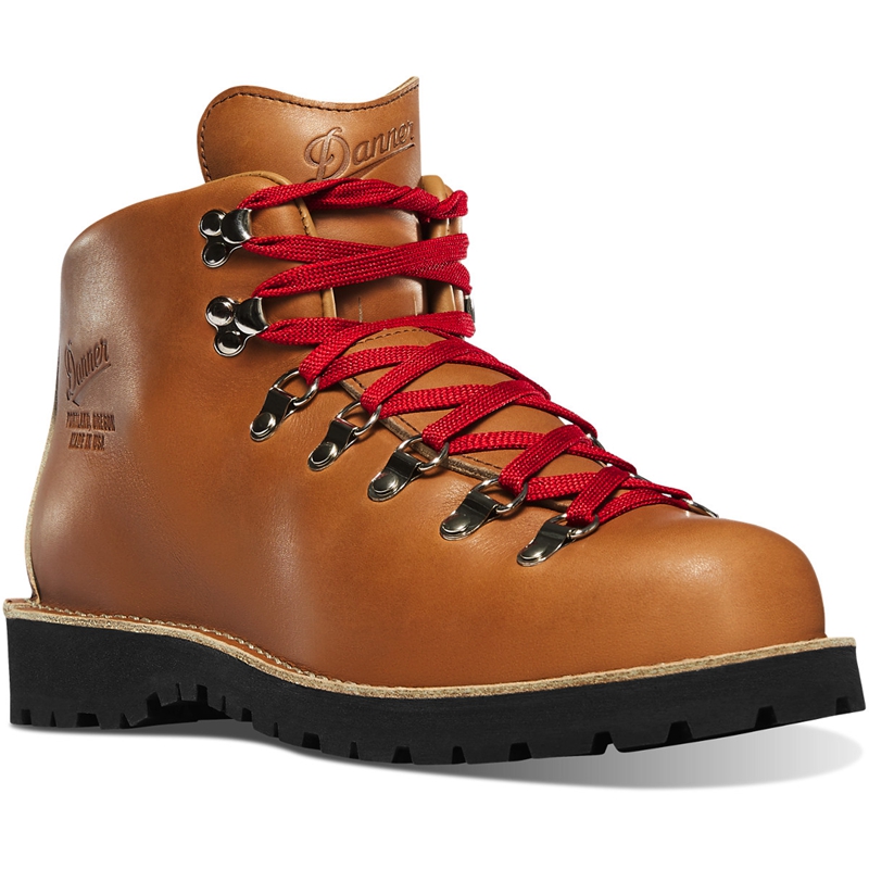 Brown Men's Danner Mountain Light Hiking Boots | YZLXIKD-49